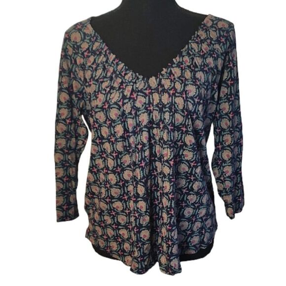 Lucky Brand Floral Blouse Small - Picture 1 of 5
